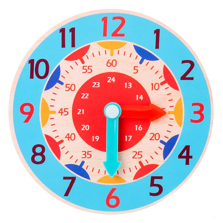 Wooden Kids Learning Clock
