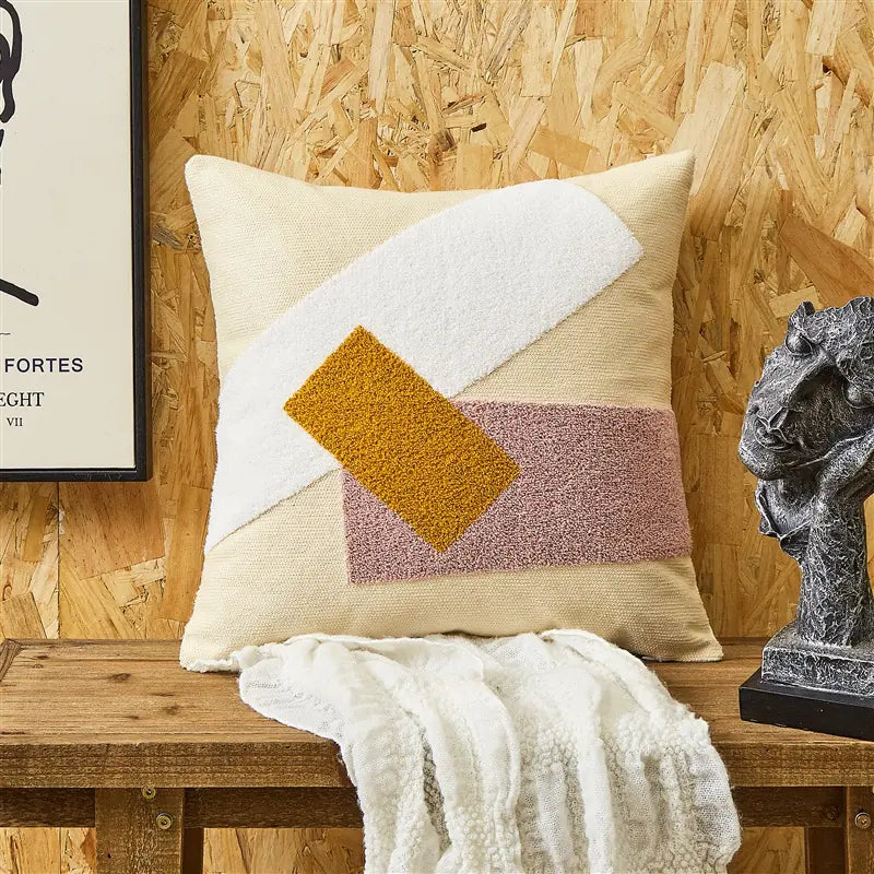 Embroidered Cushion Pillow Cover - Simple Design