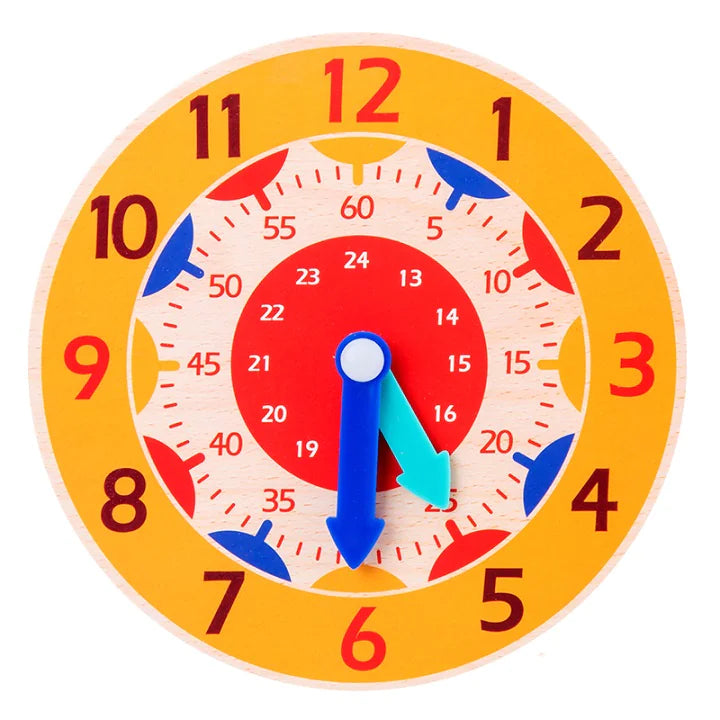 Wooden Kids Learning Clock
