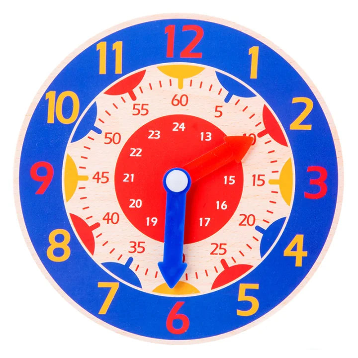 Wooden Kids Learning Clock