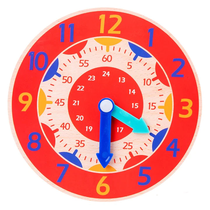 Wooden Kids Learning Clock