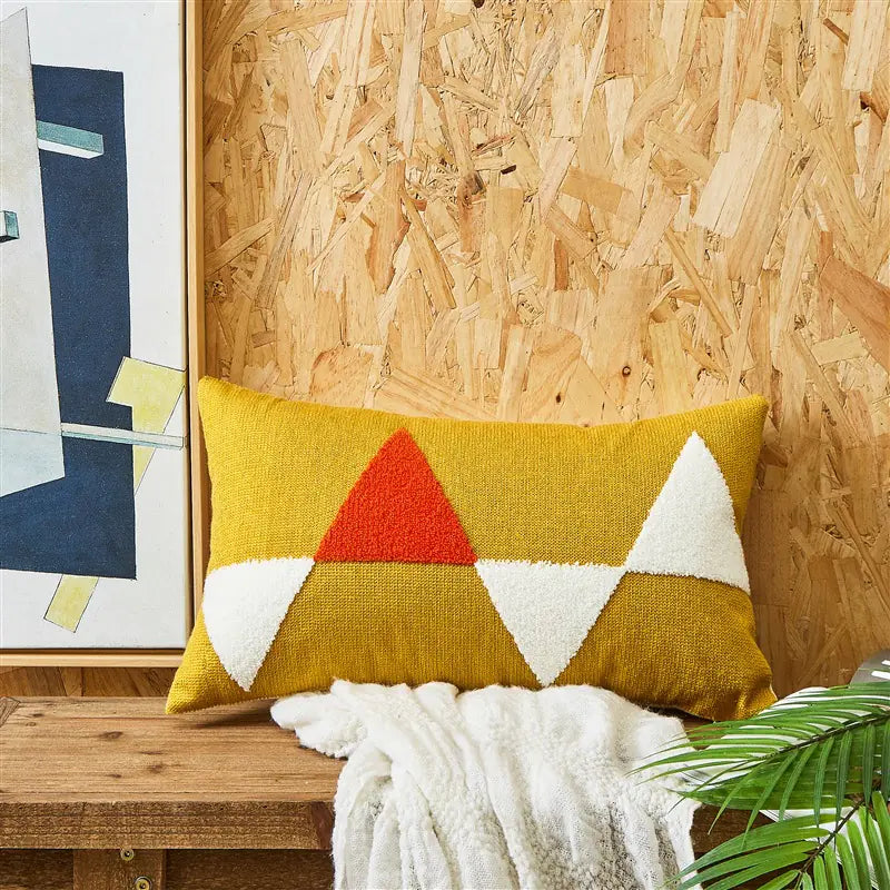 Embroidered Cushion Pillow Cover - Simple Design