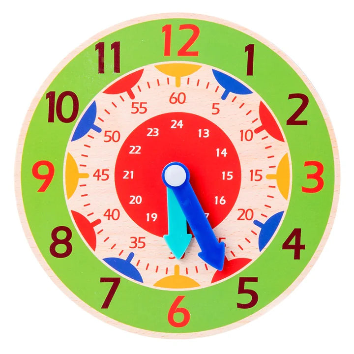 Wooden Kids Learning Clock